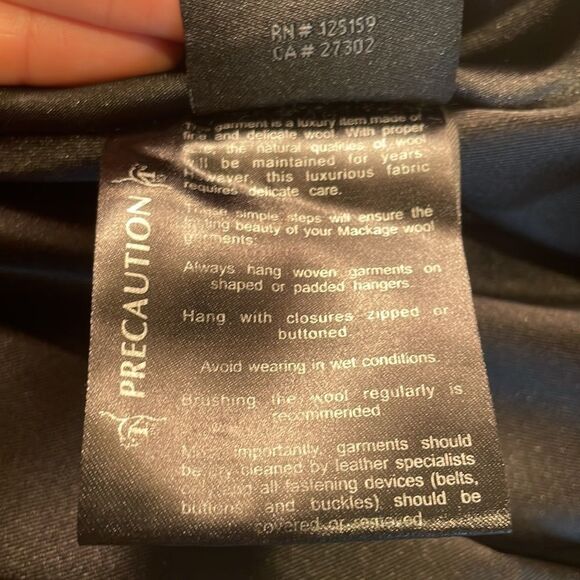 MACKAGE woman’s wool trench coat - Picture 11 of 12